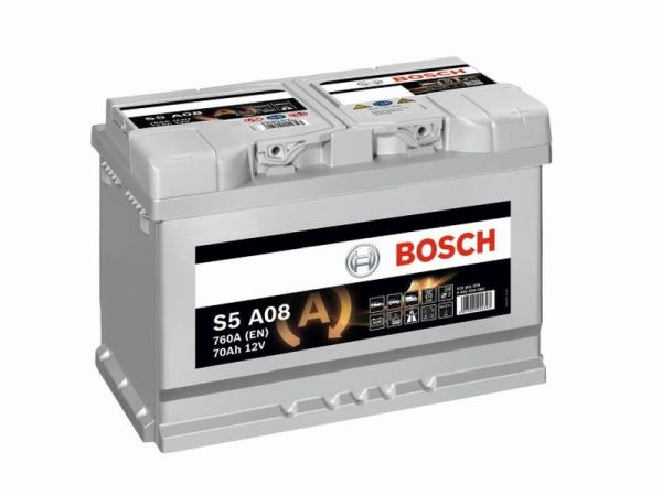 S5 70 Ah Amper AGM Bosch Akü Susuz Start-Stop (Dur-Kalk)