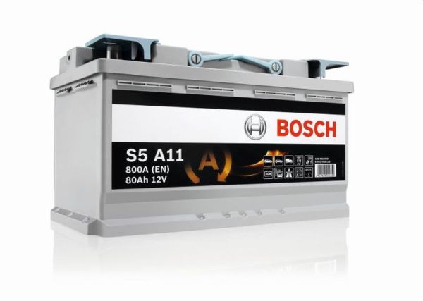 S5 80 Ah Amper AGM Bosch Akü Susuz Start-Stop (Dur-Kalk)